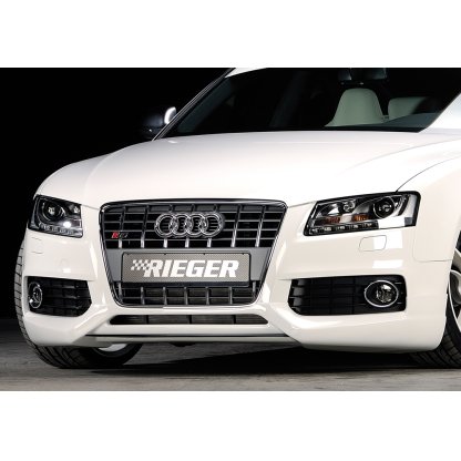 Rieger spoiler pod přední nárazník pro Audi A5 S5 B8, B81 kabriolet, kupé, Sportback před faceliftem, r.v. 06/07-07/11, plast ABS bez povrchové úpravy, pouze S5