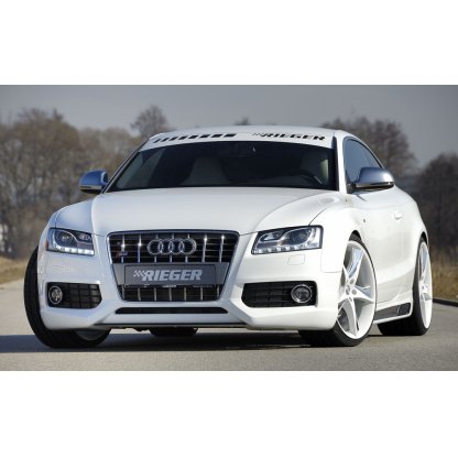 Rieger spoiler pod přední nárazník pro Audi A5 S5 B8, B81 kabriolet, kupé, Sportback před faceliftem, r.v. 06/07-07/11, plast ABS bez povrchové úpravy, pouze S5