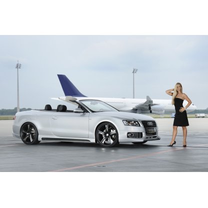 Rieger spoiler pod přední nárazník pro Audi A5 S5 B8, B81 kabriolet, kupé, Sportback před faceliftem, r.v. 06/07-07/11, plast ABS bez povrchové úpravy, pouze S5