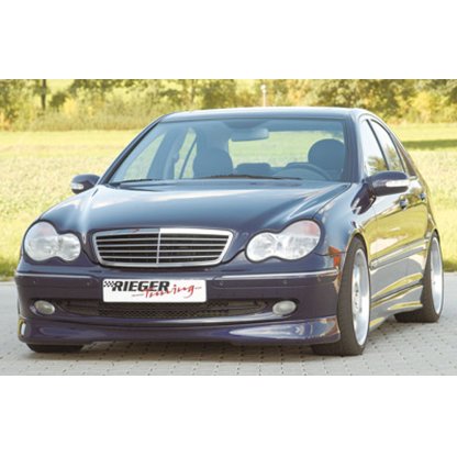 Rieger spoiler pod přední nárazník pro Avantgarde pro Mercedes třída C W203 sedan, t-model, r.v. 05/00-, plast ABS bez povrchové úpravy