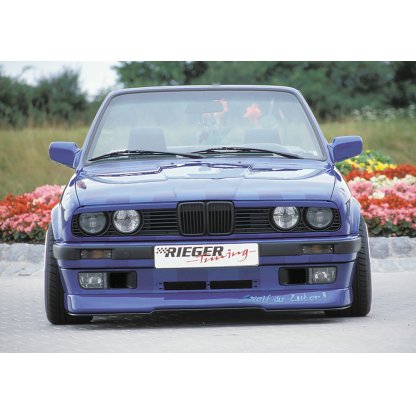 Rieger spoiler pod přední nárazník pro BMW řada 3 E30 kabriolet, kupé, sedan, touring, plast ABS bez povrchové úpravy