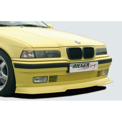 Rieger spoiler pod přední nárazník pro BMW řada 3 E36 compact, kabriolet, kupé, sedan, touring, plast ABS bez povrchové úpravy, s integrovanou lipou