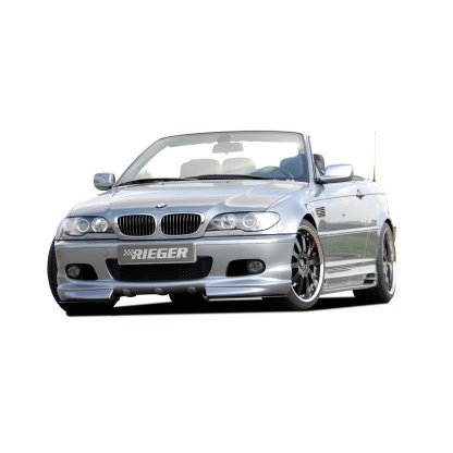 Rieger spoiler pod přední nárazník pro BMW řada 3 E46 kabriolet, kupé, sedan, touring vč. faceliftu, r.v. 02/02-, 02/98-12/01, plast ABS bez povrchové úpravy
