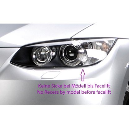 Rieger spoiler pod přední nárazník pro BMW řada 3 E92, E93 kabriolet, kupé před faceliftem, r.v. 03/07-02/10, 09/06-02/10, plast ABS bez povrchové úpravy