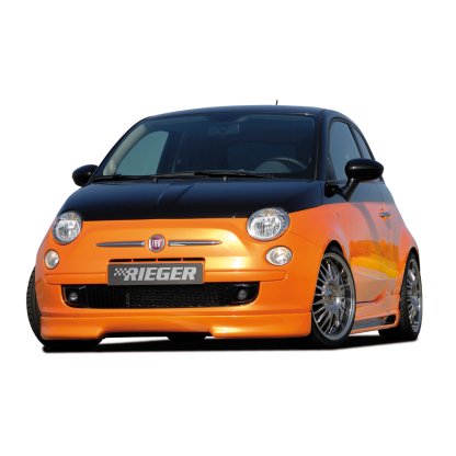 Rieger spoiler pod přední nárazník pro Fiat 500 312 2-dvéř., r.v. 10/07-, plast ABS bez povrchové úpravy