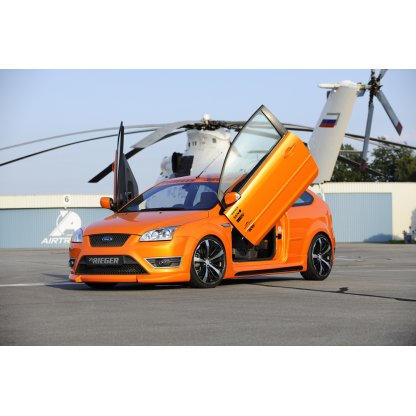 Rieger spoiler pod přední nárazník pro Ford Focus 2 ST 3-dvéř., 5-dvéř. před faceliftem, r.v. 10/05-01/08, plast ABS bez povrchové úpravy