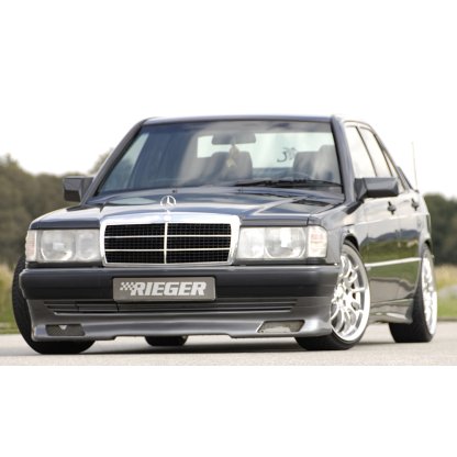Rieger spoiler pod přední nárazník pro Mercedes 190 W201 sedan, plast ABS bez povrchové úpravy
