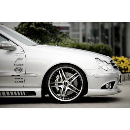 Rieger spoiler pod přední nárazník pro Mercedes CLK W209 kabriolet, kupé (předfacelift / do r.v. 2005), r.v. 00/02-06/04, plast ABS bez povrchové úpravy