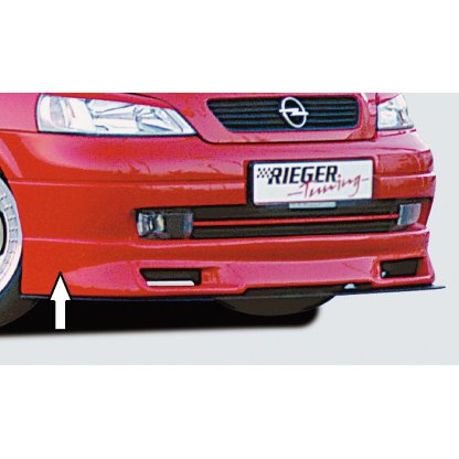 Rieger spoiler pod přední nárazník pro Opel Astra G 3-dvéř., 5-dvéř., cabrio, caravan, fastback, hatchback, notchback, plast ABS bez povrchové úpravy