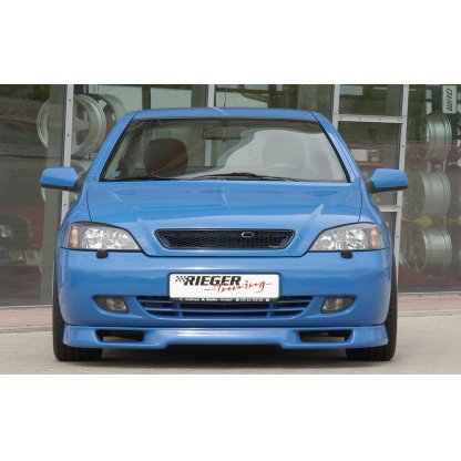 Rieger spoiler pod přední nárazník pro Opel Astra G cabrio, kupé, plast ABS bez povrchové úpravy