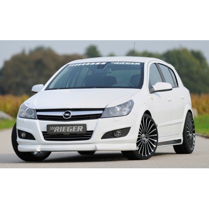 Rieger spoiler pod přední nárazník pro Opel Astra H 5-dvéř., caravan, hatchback, notchback, r.v. 03/04-, plast ABS bez povrchové úpravy