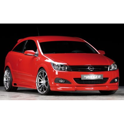 Rieger spoiler pod přední nárazník pro Opel Astra H GTC, Twin-Top 3-dvéř., kabriolet, r.v. 09/05-, plast ABS bez povrchové úpravy