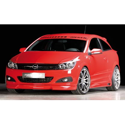 Rieger spoiler pod přední nárazník pro Opel Astra H GTC, Twin-Top 3-dvéř., kabriolet, r.v. 09/05-, plast ABS bez povrchové úpravy