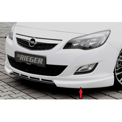 Rieger spoiler pod přední nárazník pro Opel Astra J 5-dvéř., hatchback, sports tourer před faceliftem, r.v. 11/08-09/12, plast ABS bez povrchové úpravy