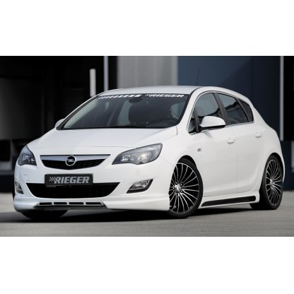 Rieger spoiler pod přední nárazník pro Opel Astra J 5-dvéř., hatchback, sports tourer před faceliftem, r.v. 11/08-09/12, plast ABS bez povrchové úpravy
