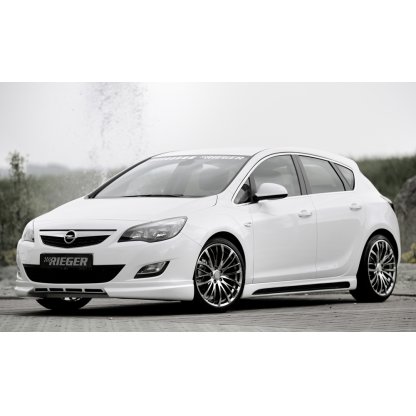 Rieger spoiler pod přední nárazník pro Opel Astra J 5-dvéř., hatchback, sports tourer před faceliftem, r.v. 11/08-09/12, plast ABS bez povrchové úpravy