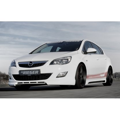 Rieger spoiler pod přední nárazník pro Opel Astra J 5-dvéř., hatchback, sports tourer před faceliftem, r.v. 11/08-09/12, plast ABS bez povrchové úpravy