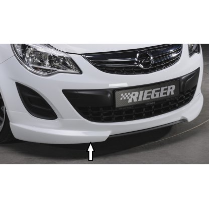 Rieger spoiler pod přední nárazník pro Opel Corsa D 3-dvéř., 5-dvéř. po faceliftu, r.v. 01/11-, plast ABS bez povrchové úpravy, bez žebrování