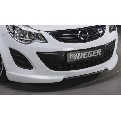 Rieger spoiler pod přední nárazník pro Opel Corsa D 3-dvéř., 5-dvéř. po faceliftu, r.v. 01/11-, plast ABS bez povrchové úpravy, bez žebrování