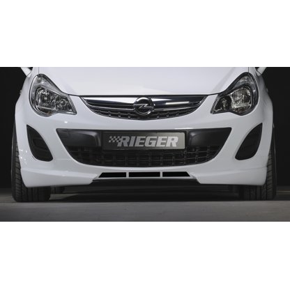 Rieger spoiler pod přední nárazník pro Opel Corsa D 3-dvéř., 5-dvéř. po faceliftu, r.v. 01/11-, plast ABS bez povrchové úpravy, s žebrováním
