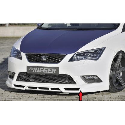 Rieger spoiler pod přední nárazník pro Seat Leon 5F 3-dvéř. (sc), 5-dvéř., 5-dvéř. (ST/Combi) před faceliftem, r.v. 10/12-12/16, plast ABS bez povrchové úpravy