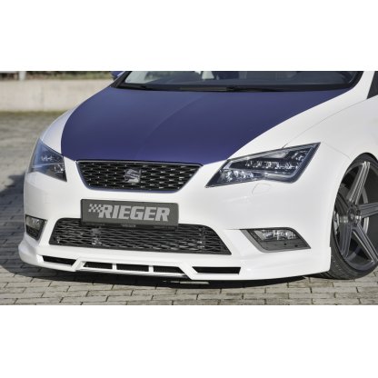 Rieger spoiler pod přední nárazník pro Seat Leon 5F 3-dvéř. (sc), 5-dvéř., 5-dvéř. (ST/Combi) před faceliftem, r.v. 10/12-12/16, plast ABS bez povrchové úpravy