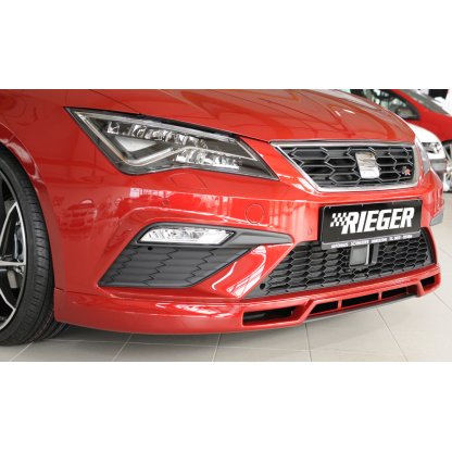 Rieger spoiler pod přední nárazník pro Seat Leon Cupra 5F 3-dvéř. (sc), 5-dvéř., 5-dvéř. (ST/Combi) po faceliftu, r.v. 01/17-, plast ABS bez povrchové úpravy