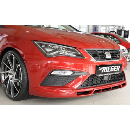 Rieger spoiler pod přední nárazník pro Seat Leon FR 5F 3-dvéř. (sc), 5-dvéř., 5-dvéř. (ST/Combi) po faceliftu, r.v. 01/17-, plast ABS bez povrchové úpravy