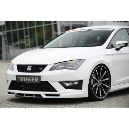 Rieger spoiler pod přední nárazník pro Seat Leon FR 5F 3-dvéř. (sc), 5-dvéř., 5-dvéř. (ST/Combi) před faceliftem, r.v. 01/13-12/16, plast ABS bez povrchové úpravy