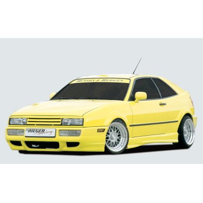 Rieger spoiler pod přední nárazník pro Volkswagen Corrado 53I kupé, r.v. 88-95, plast ABS bez povrchové úpravy, vč. mřížky