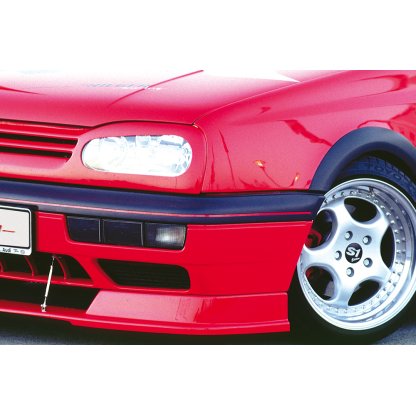 Rieger spoiler pod přední nárazník pro Volkswagen Golf 3 3-dvéř., 5-dvéř., kabriolet, plast ABS bez povrchové úpravy, s integrovanou lipou