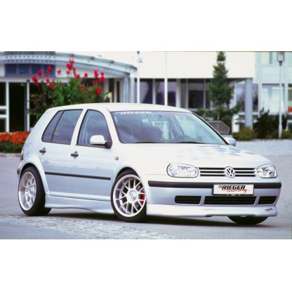 Rieger spoiler pod přední nárazník pro Volkswagen Golf 4 1J 3-dvéř., 5-dvéř., combi, r.v. 10/97-03, plast ABS bez povrchové úpravy