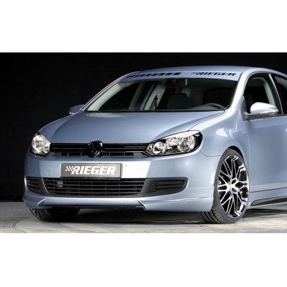 Rieger spoiler pod přední nárazník pro Volkswagen Golf 6 3-dvéř., 5-dvéř., kabriolet, plast ABS bez povrchové úpravy, bez žebrování