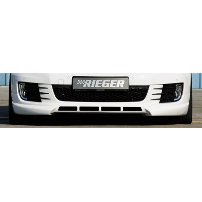 Rieger spoiler pod přední nárazník pro Volkswagen Golf 6 GTD, GTI 3-dvéř., 5-dvéř., kabriolet, plast ABS bez povrchové úpravy, s žebrováním