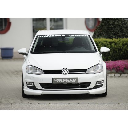 Rieger spoiler pod přední nárazník pro Volkswagen Golf 7 3-dvéř., 5-dvéř. před faceliftem, r.v. 10/12-12/16, plast ABS bez povrchové úpravy, bez žebrování