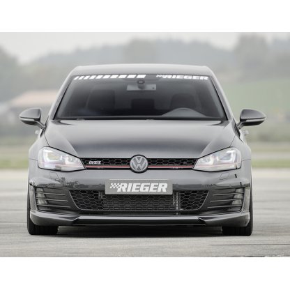 Rieger spoiler pod přední nárazník pro Volkswagen Golf 7 GTD, GTI 3-dvéř., 5-dvéř. před faceliftem, r.v. 04/13-12/16, 06/13-12/16, plast ABS bez povrchové úpravy
