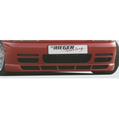 Rieger spoiler pod přední nárazník pro Volkswagen Polo 4 6N 3-dvéř., 5-dvéř., r.v. 10/94-01, plast ABS bez povrchové úpravy, s 5 výřezy, se styling paketem