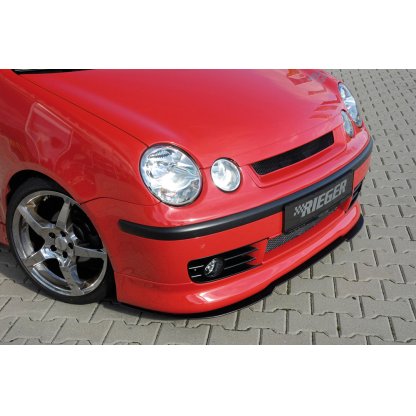 Rieger spoiler pod přední nárazník pro Volkswagen Polo 5 9N 3-dvéř., 5-dvéř., r.v. 10/01-03, plast ABS bez povrchové úpravy