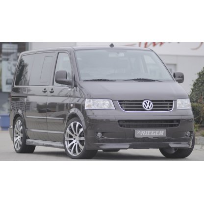 Rieger spoiler pod přední nárazník pro Volkswagen T5 bus před faceliftem, r.v. 04/03-08/09, plast ABS bez povrchové úpravy