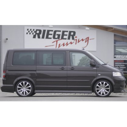 Rieger spoiler pod přední nárazník pro Volkswagen T5 bus před faceliftem, r.v. 04/03-08/09, plast ABS bez povrchové úpravy