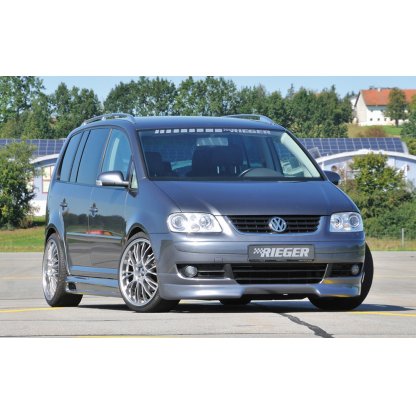 Rieger spoiler pod přední nárazník pro Volkswagen Touran 1T van před faceliftem, r.v. 03/03-10/06, plast ABS bez povrchové úpravy
