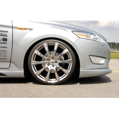 Rieger spoiler pod přední nárazník SG-Design pro Ford Mondeo BA7 combi, fastback, sedan před faceliftem, r.v. 03/07-09/10, plast ABS bez povrchové úpravy