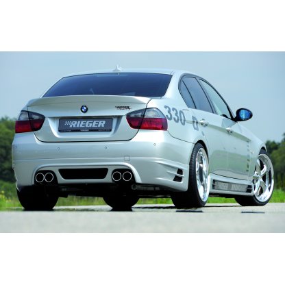 Rieger spoiler pod zadní nárazník BMW E90 335i Optik pro BMW řada 3 E90, E91 sedan, touring vč. faceliftu r.v. 03/05-08/08, 08/05-08/08, 09/08-, plast ABS bez povrchové úpravy