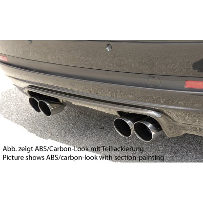 Rieger spoiler pod zadní nárazník M3-Look pro BMW řada 3 E46 kabriolet, kupé po faceliftu r.v. 02/02-, plast ABS s povrchovou úpravou Carbon-Look