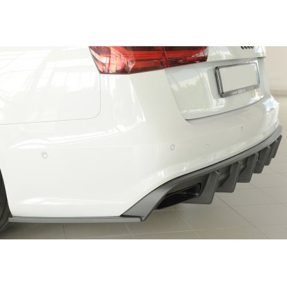 Rieger spoiler pod zadní nárazník na levé straně pro Audi A6 S6 4G, C7 sedan r.v. 09/14-, plast ABS bez povrchové úpravy