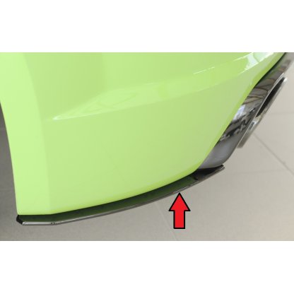 Rieger spoiler pod zadní nárazník na levé straně pro Audi TT RS 8J, 8J1-FV, 8S kupé, roadster před faceliftem r.v. 05/16-08/18, plast ABS bez povrchové úpravy