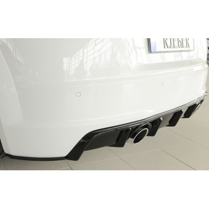 Rieger spoiler pod zadní nárazník na levé straně pro Audi TTS 8J-FV, 8S kupé, roadster před faceliftem r.v. 07/14-08/18, plast ABS bez povrchové úpravy