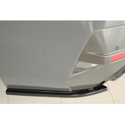 Rieger spoiler pod zadní nárazník na levé straně pro BMW i4 G26 G4C gran coupe (5-dvéř.) r.v. 11/21-, plast ABS lakovaný do černé lesklé barvy