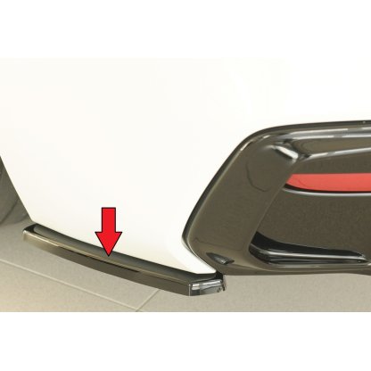 Rieger spoiler pod zadní nárazník na levé straně pro BMW řada 1 F21 sedan / 2-dvéř. r.v. 05/2015-, plast ABS lakovaný do černé lesklé barvy