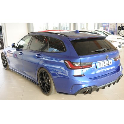 Rieger spoiler pod zadní nárazník na levé straně pro BMW řada 3 G20 sedan r.v. 03/19-, plast ABS bez povrchové úpravy